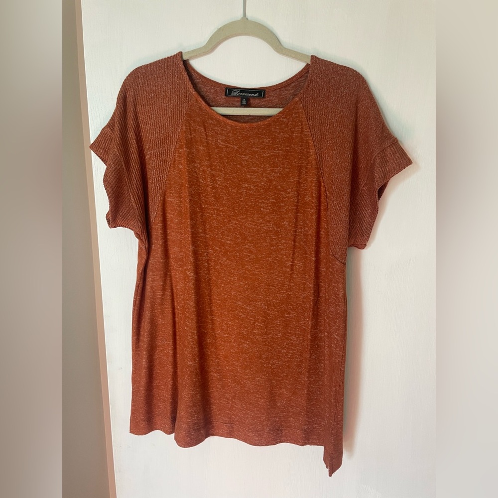 Rust Flowy T-Shirt